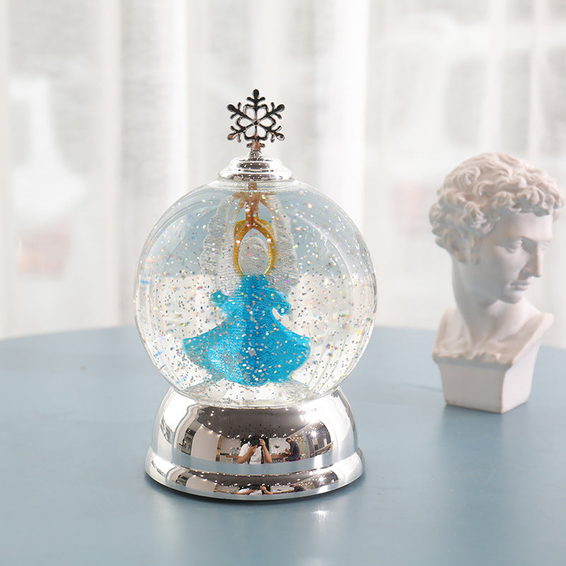 Christmas Atmosphere Snow Globe Lights Birthday Gifts Home Ornaments Crystal Lanterns
