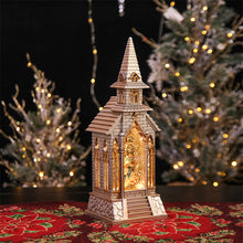 Load image into Gallery viewer, Christmas Snow Globe Swirling Glitter Water Lantern Home Decoration (Churches)
