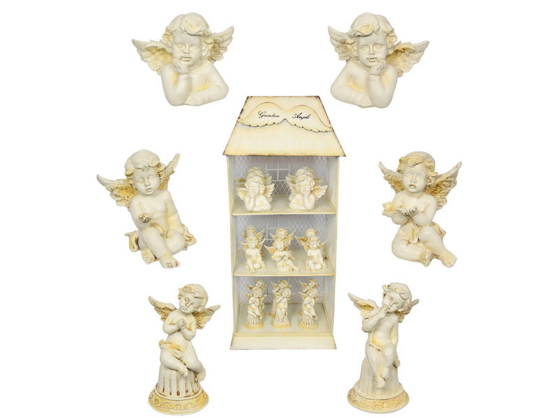 8cm Guardian Angels 6 Asstd with Display