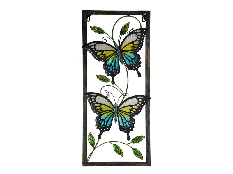 71x31cm-twin-butterfly-glass-metal-wall-art