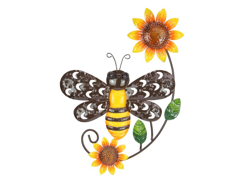 36cm-metal-bee-with-sunflower-wall-art
