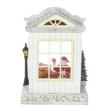 Load image into Gallery viewer, Santa&#39;s Bakery Musical Lighted Water Globe House Table Piece Christmas Gifts
