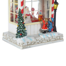 Load image into Gallery viewer, Santa&#39;s Bakery Musical Lighted Water Globe House Table Piece Christmas Gifts
