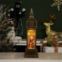 Load image into Gallery viewer, Big Ben Clock Tower Christmas Musical Snow Globe Lantern Santa Decorations
