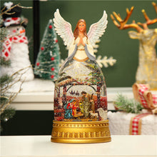 Load image into Gallery viewer, Big Angel Christians Nativity Snow Globe Musical Lighted Christmas Lantern
