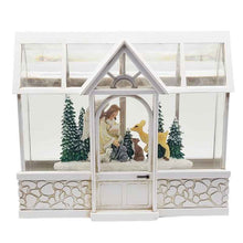 Load image into Gallery viewer, Nativity Waterglobe Sunroom Lighted Water Lantern Lighted Christmas Snow Globe
